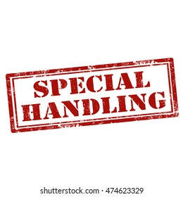 Grunge rubber stamp with text Special Handling,vector illustration