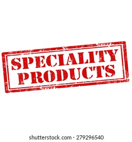 Grunge rubber stamp with text Speciality Products,vector illustration