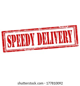 Grunge rubber stamp with text Speedy Delivery,vector illustration