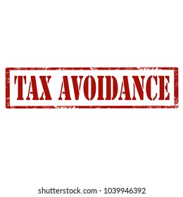 Grunge rubber stamp with text Tax Avoidance,vector illustration