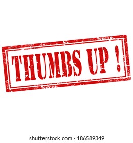 Grunge rubber stamp with text Thumbs Up,vector illustration