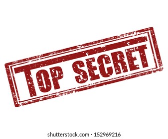 Grunge rubber stamp with text Top Secret,vector illustration