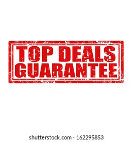 Grunge rubber stamp with text Top Deals Guarantee,vector illustration