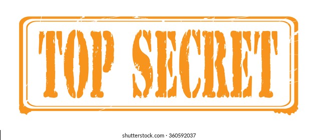 Grunge rubber stamp with text "top secret" inside,vector illustration