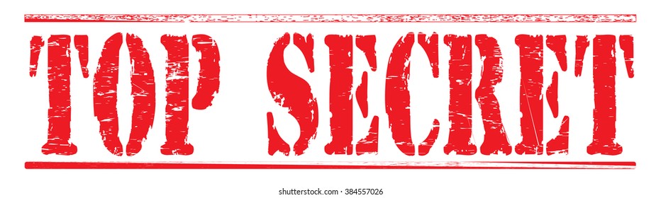 Grunge rubber stamp with text "top secret",vector illustration