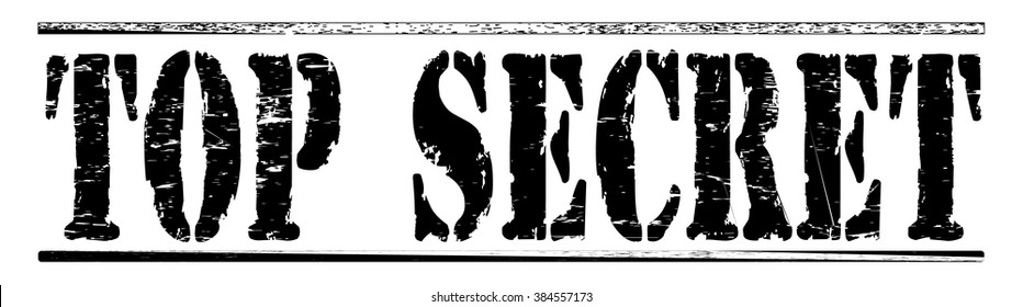 Grunge rubber stamp with text "top secret",vector illustration