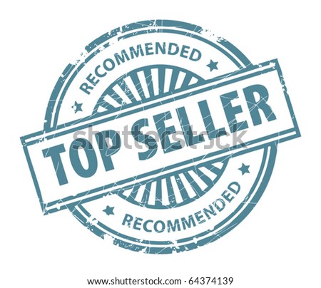Grunge rubber stamp, with the text Top seller written inside, vector illustration