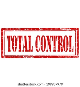 Grunge rubber stamp with text Total Control,vector illustration