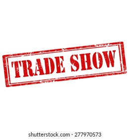 Grunge rubber stamp with text Trade Show,vector illustration
