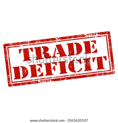 Grunge rubber stamp with text Trade Deficit,vector illustration