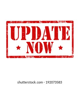 Grunge rubber stamp with text Update Now,vector illustration