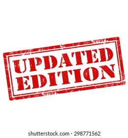 Grunge rubber stamp with text Updated Edition,vector illustration