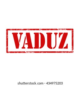 Grunge rubber stamp with text Vaduz,vector illustration