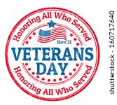 Grunge rubber stamp with the text Veterans Day written inside, vector illustration