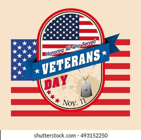 Grunge rubber stamp with the text Veterans Day written inside, vector illustration
