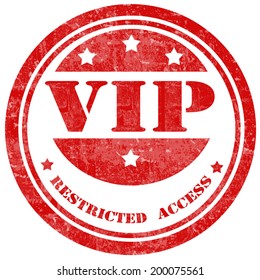 Grunge rubber stamp with text VIP-Restricted Access,vector illustration