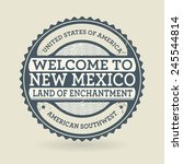 Grunge rubber stamp with text Welcome to New Mexico, USA, vector illustration
