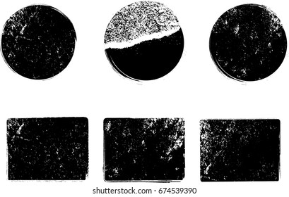 Grunge rubber Stamp texture, Circles. Banners, Insignias , Logos, Icons, Labels . vector distress design element. blank shape.
