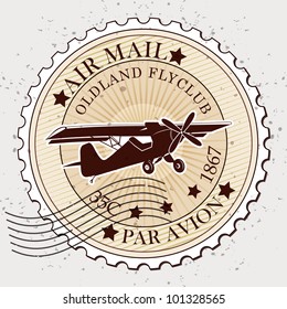 Grunge rubber stamp / Vector grunge air mail / Stamp design