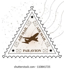 Grunge rubber stamp / Vector grunge air mail / Stamp design
