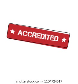 grunge rubber stamp with word accredited inside,vector illustration