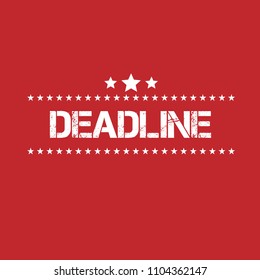 grunge rubber stamp with word deadline inside,vector illustration