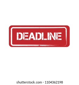 grunge rubber stamp with word deadline inside,vector illustration