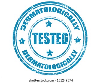 Grunge rubber stamp with word Dermatologically inside,vector illustration