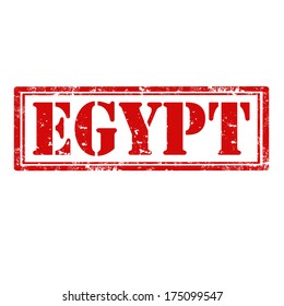 Grunge rubber stamp with word Egypt,vector illustration