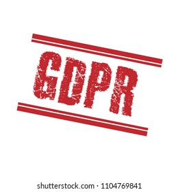grunge rubber stamp with word GDPR inside,vector illustration
