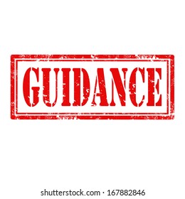 Grunge rubber stamp with word Guidance,vector illustration