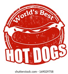 Grunge Rubber Stamp Word Hot Dogs Stock Vector (Royalty Free) 169029758 ...