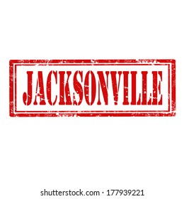 Grunge Rubber Stamp Word Jacksonvillevector Illustration Stock Vector ...