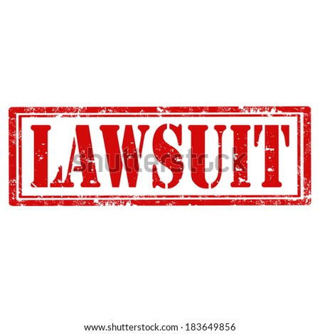 Grunge rubber stamp with word Lawsuit,vector illustration