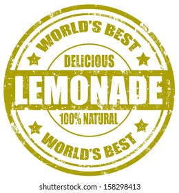 Grunge rubber stamp with word Lemonade,vector illustration