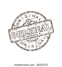 Grunge rubber stamp with the word original written inside the stamp