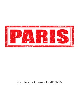 Grunge rubber stamp with word Paris,vector illustration