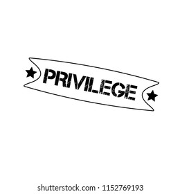 Grunge rubber stamp with word privilege inside, vector illustration