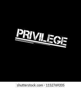 Grunge rubber stamp with word privilege inside, vector illustration