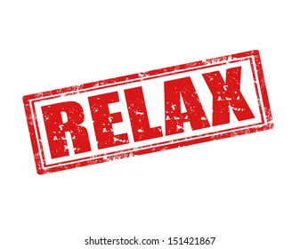 Grunge rubber stamp with word Relax,vector illustration