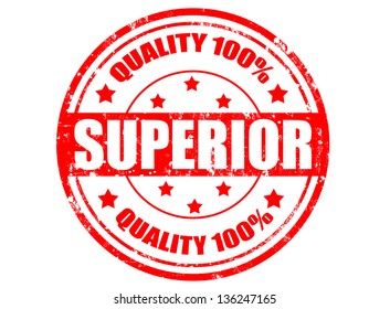 Grunge rubber stamp with word superior inside,vector illustration