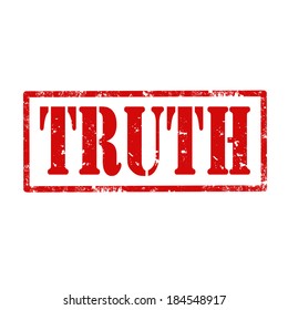 Grunge rubber stamp with word Truth,vector illustration