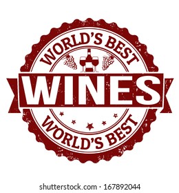 Grunge rubber stamp with the word Wines written inside, vector illustration