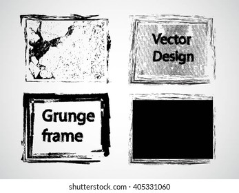 Grunge Rubber Texture Stamp . Distressed Stamp Texture . Rectangle Frame