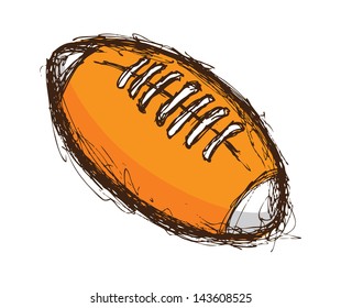 grunge rugby ball