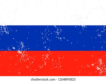Grunge Russia flag