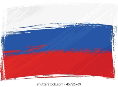 Bandera de Rusia ondulada