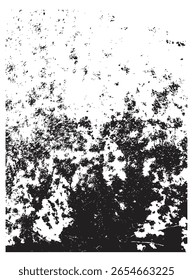 Grunge Rust auf Metall-Oberfläche Hintergrund Overlay. Grafische Gestaltungselemente und Ressourcen, Vektorgrafik