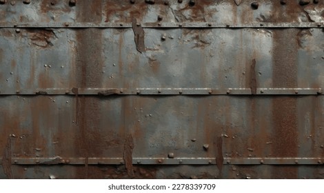 Grunge rusty background. Vector old metal texture.