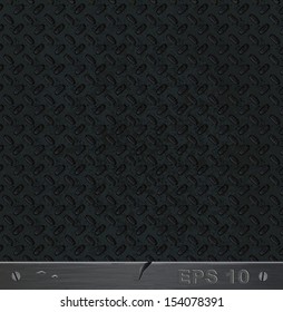 Grunge rusty metal. Vector textured background. 